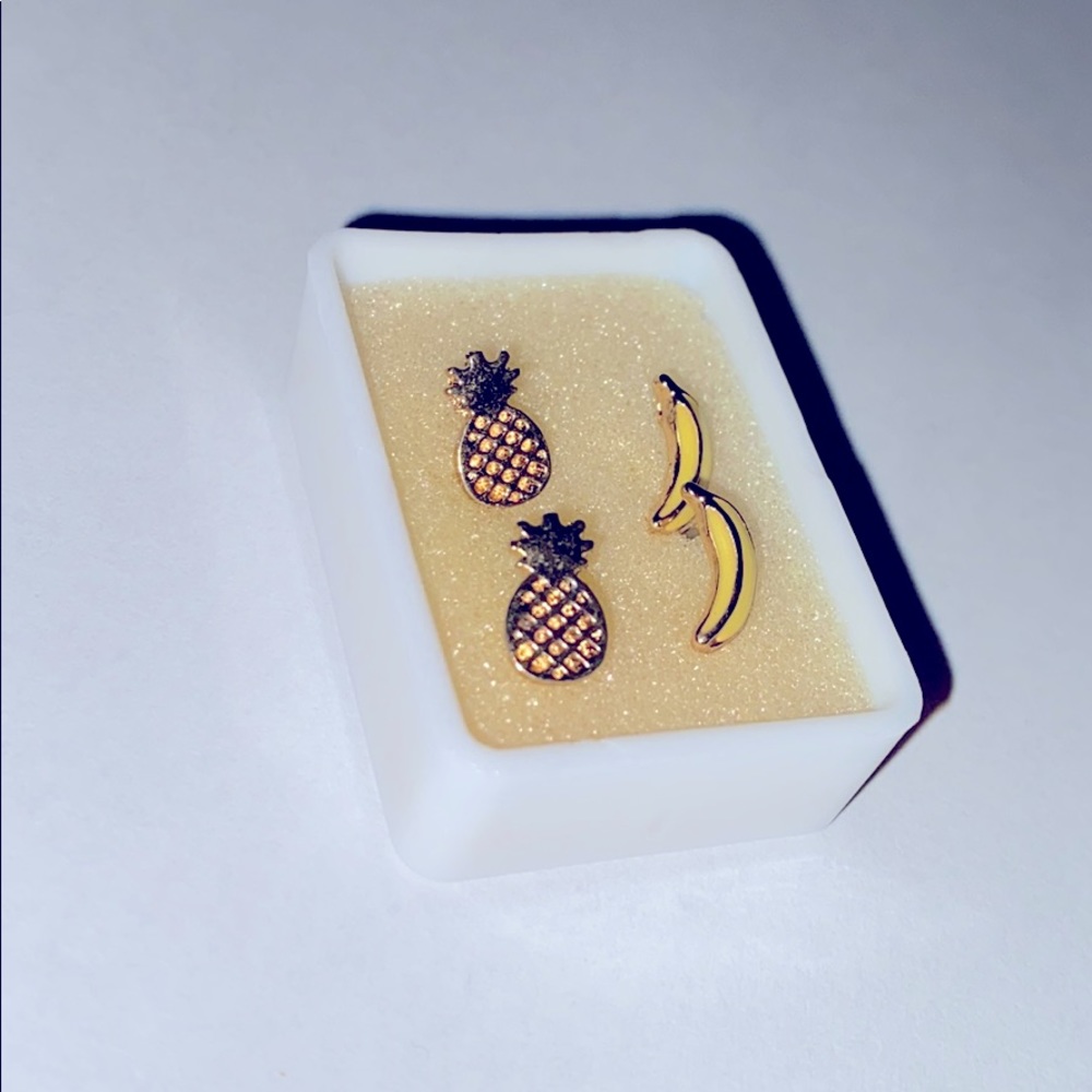 Banana and Pineapple Earrings